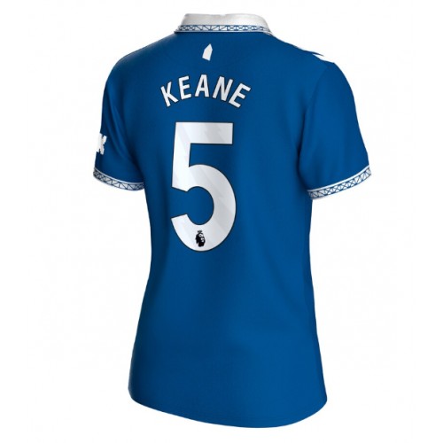 Everton Michael Keane #5 Domaci Dres za Ženska 2023-24 Kratak Rukav